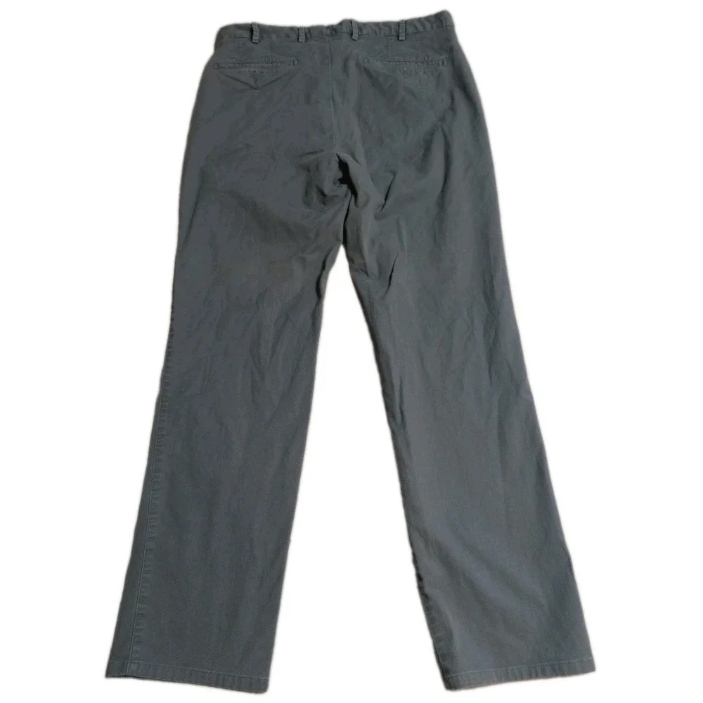 Peter Millar Chino Pants Mens 33x30 Blue Pima Cotton Stretch Flat Front